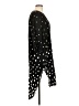 Cupio 100% Viscose Polka Dots Black Casual Dress Size L - photo 4