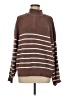 Lillusory Stripes Brown Pullover Sweater Size M - photo 1