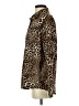 Shein 100% Polyester Animal Print Brown Long Sleeve Blouse Size S - photo 5