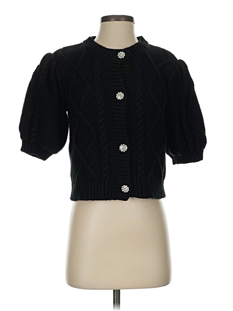 Pre-owned Hyacinth House Cardigan Sweater In Black