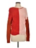 Central Park West Color Block Red Pullover Sweater Size S - photo 1