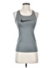 Nike 100% Polyester Gray Active Tank Size XS - photo 1