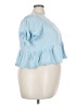 wonderly 100% Rayon Blue Short Sleeve Top Size 3X - photo 4