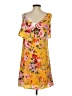 Ava & Aiden 100% Polyester Floral Multi Color Yellow Casual Dress Size S - photo 2