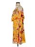 Ava & Aiden 100% Polyester Floral Multi Color Yellow Casual Dress Size S - photo 5