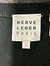 Herve Leger Solid Black Cocktail Dress Size L - photo 13