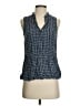 Gap 100% Viscose Blue Sleeveless Blouse Size S - photo 1