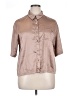 Jason Wu Metallic Brown 3/4 Sleeve Blouse Size XL - photo 1