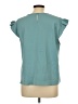 Shein 100% Polyester Teal Short Sleeve Top Size 12 - photo 2