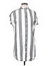 Madewell Stripes Silver Short Sleeve Button-Down Shirt Size S - photo 1