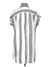 Madewell Stripes Silver Short Sleeve Button-Down Shirt Size S - photo 2