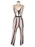 Love University 100% Rayon Stripes Ivory Jumpsuit Size S - photo 1