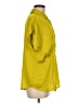 MICHAEL Michael Kors 100% Polyester Yellow Short Sleeve Blouse Size M - photo 4
