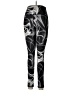Assorted Brands Graphic Silver Black Leggings Size M - photo 2