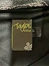 Taylor 100% Polyester Paisley Black Casual Dress Size 18W - photo 6