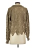 Solitaire 100% Acrylic Tan Long Sleeve Blouse Size S - photo 2