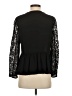 CeCe 100% Polyester Black 3/4 Sleeve Blouse Size XS - photo 2