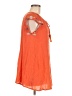 En Creme 100% Rayon Orange Short Sleeve Blouse Size M - photo 4