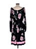 Lane Bryant Floral Black Orange Casual Dress Size 10 - 12 Plus - photo 2