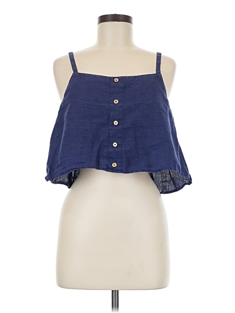 Pre-owned Onia Sleeveless Blouse In Blue