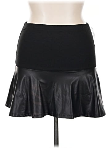 Bongo Faux Leather Skirt (view 1)