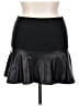 Bongo Solid Black Faux Leather Skirt Size XL - photo 1
