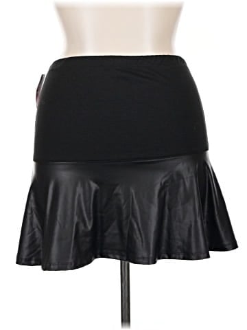 Bongo Faux Leather Skirt (view 2)