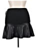 Bongo Solid Black Faux Leather Skirt Size XL - photo 2