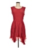 Anagram Solid Red Casual Dress Size 6 - photo 1
