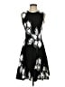 DKNY Graphic Black Cocktail Dress Size 2 - photo 1