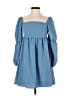 Unbranded Solid Blue Casual Dress Size S - photo 1