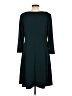 Connected Apparel Solid Teal Casual Dress Size 12 - photo 2