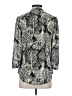 HD in Paris 100% Polyester Animal Print Silver 3/4 Sleeve Blouse Size 2 - photo 2