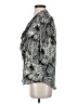 HD in Paris 100% Polyester Animal Print Silver 3/4 Sleeve Blouse Size 2 - photo 5