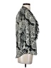HD in Paris 100% Polyester Animal Print Silver 3/4 Sleeve Blouse Size 2 - photo 4