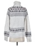 Nicole Miller Artelier Chevron-herringbone Silver Pullover Sweater Size S - photo 2