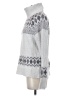 Nicole Miller Artelier Chevron-herringbone Silver Pullover Sweater Size S - photo 5