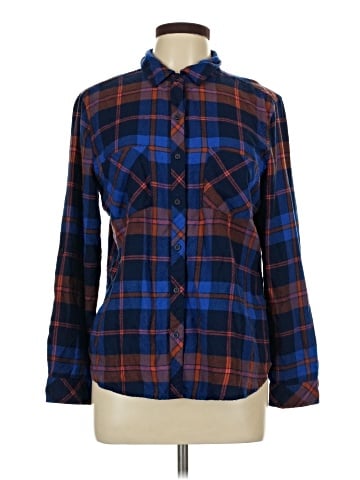 a.n.a. A New Approach Long Sleeve Button-Down Shirt (view 1)