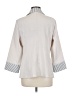 Shein Stripes Ivory Gray Blazer Size 8 - 10 - photo 2