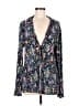 Grace 100% Polyester Black Long Sleeve Blouse Size M - photo 1