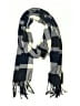 Plush Plaid Black Blue Scarf One size - photo 1