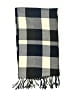 Plush Plaid Black Blue Scarf One size - photo 2