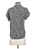 Alexander Jordan 100% Rayon Animal Print Silver Short Sleeve Blouse Size S - photo 2