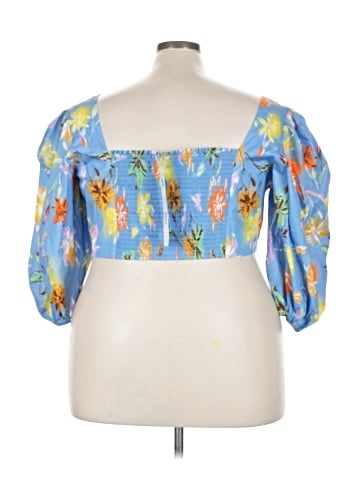 Tanya Taylor 3/4 Sleeve Blouse (view 2)