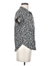 Alexander Jordan 100% Rayon Animal Print Silver Short Sleeve Blouse Size S - photo 4