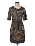 BCBGMAXAZRIA Print Multi Color Gray Casual Dress Size S - photo 1