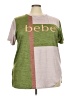 Bebe Color Block Green Short Sleeve T-Shirt Size 5X - photo 1