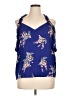 Collective Concepts 100% Polyester Blue Sleeveless Blouse Size XL - photo 1