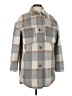 H&M 100% Polyester Plaid Gray Coat Size XS - photo 1