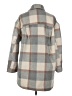 H&M 100% Polyester Plaid Gray Coat Size XS - photo 2